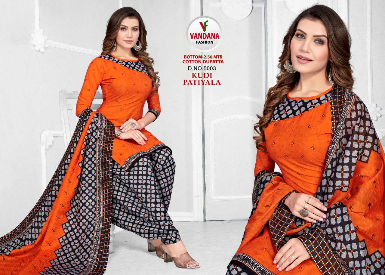 Vandana Kudi Patiyala 5 Casual Wear Heavy Wholesale Dress Material Collection